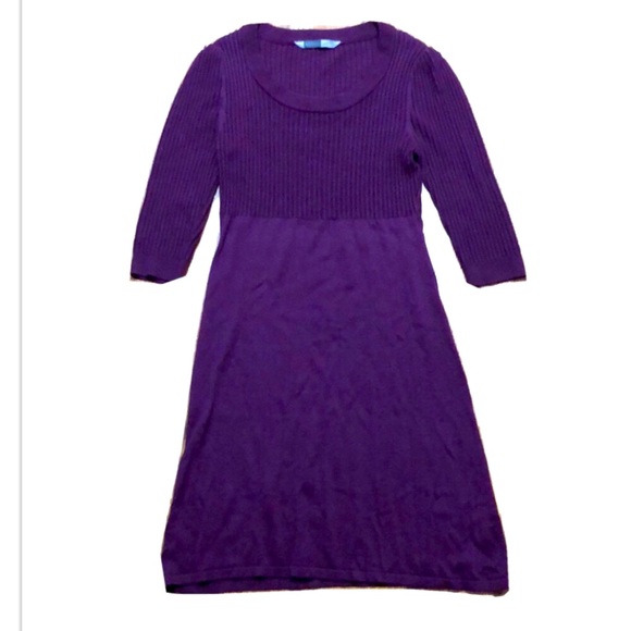 purple striped sweater dress Danielle Striped Sweater Maxi Dress - Purple/combo